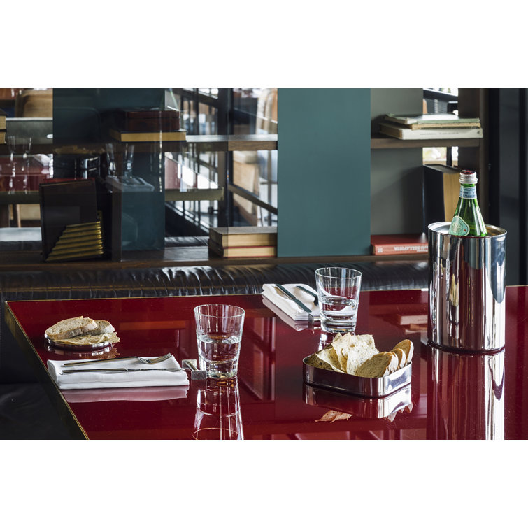 Stile Stainless Steel Round Coaster Set of 4