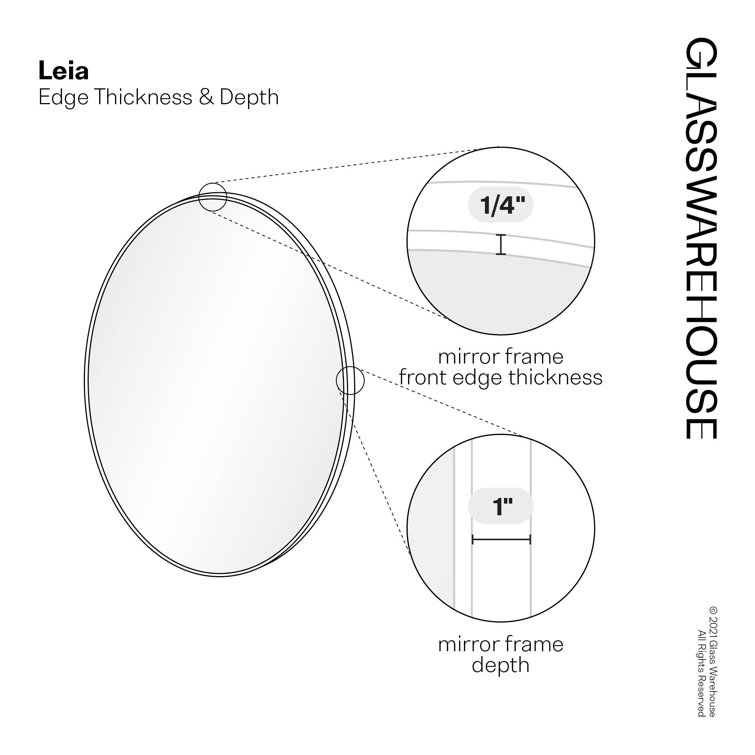 Leia 28" Round Bronze and Wood Mirror