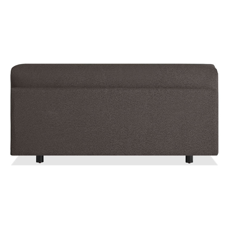 Kelso Charcoal Armless Fabric Sofa