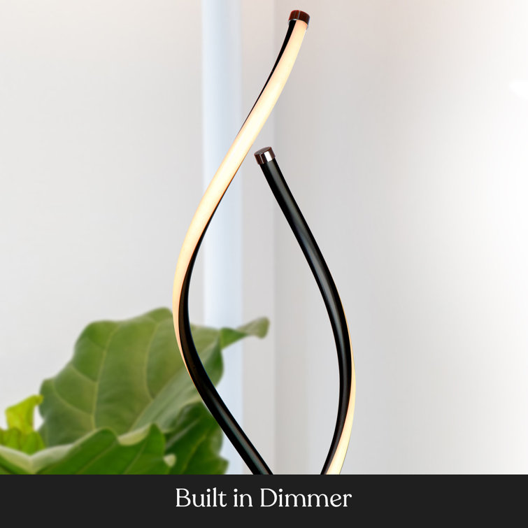 Embrace Adjustable 60" Black LED Energy-Efficient Floor Lamp