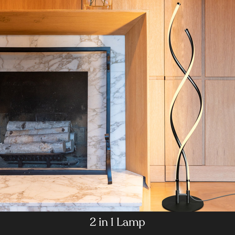 Embrace Adjustable 60" Black LED Energy-Efficient Floor Lamp