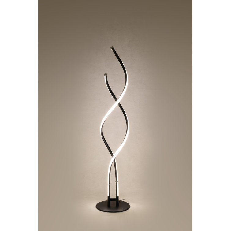 Embrace Adjustable 60" Black LED Energy-Efficient Floor Lamp