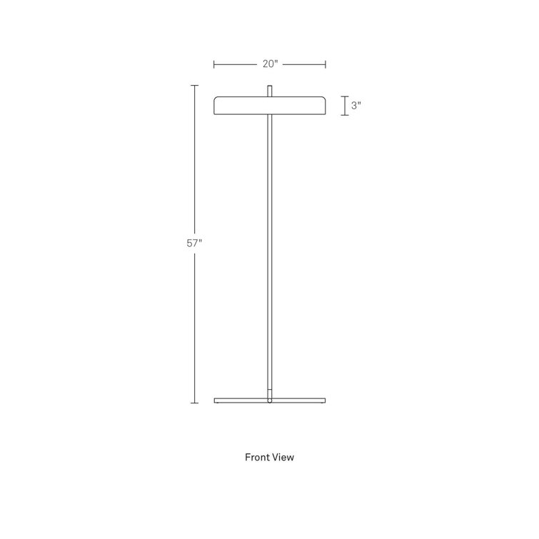 Oxblood Powder-Coated Steel Modern Floor Lamp