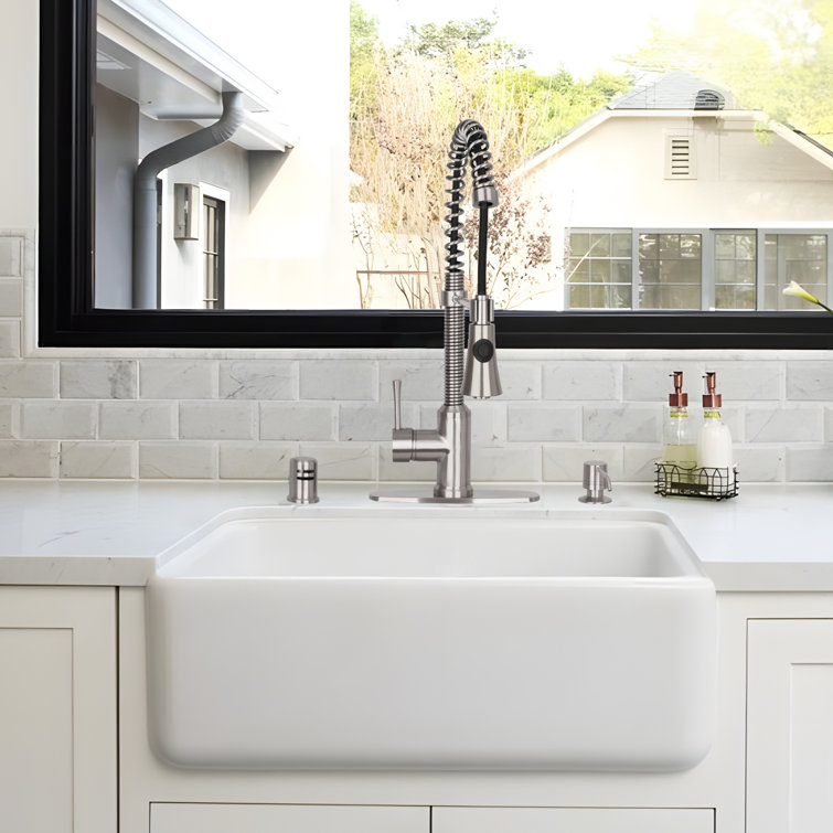 Brushed Nickel Compact Brass Kitchen Soap Dispenser