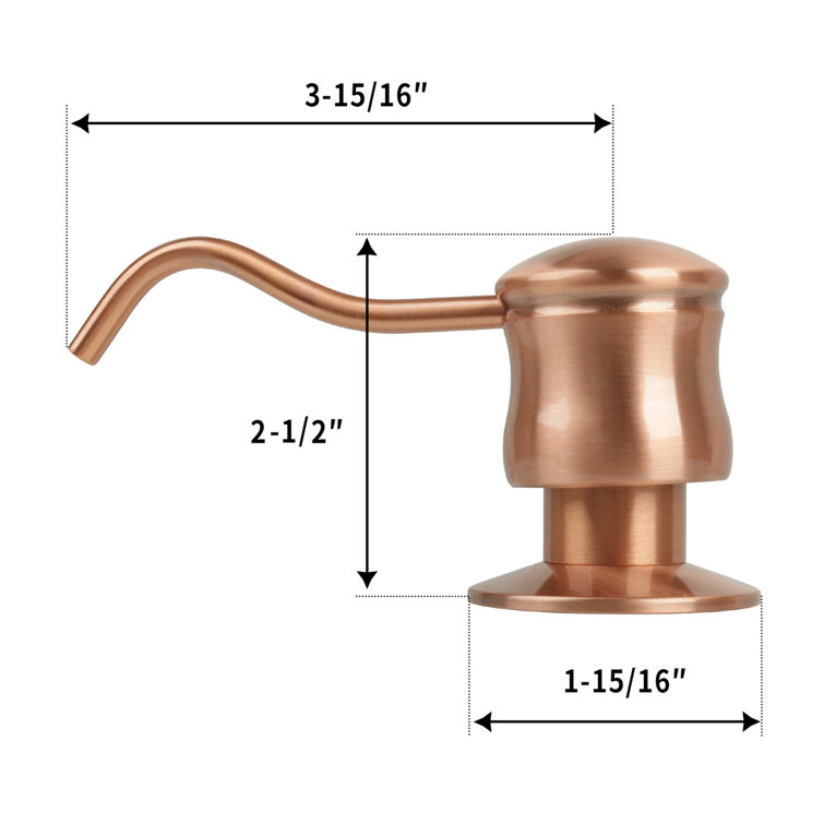 Copper Finish Brass Kitchen Sink Soap Dispenser