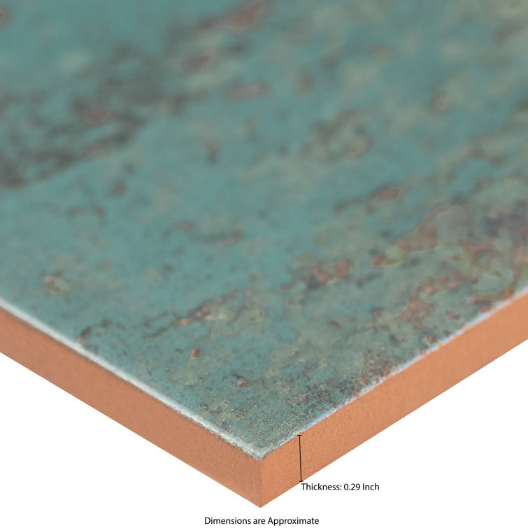 Marza Aqua Glossy Ceramic Subway Wall Tile Case