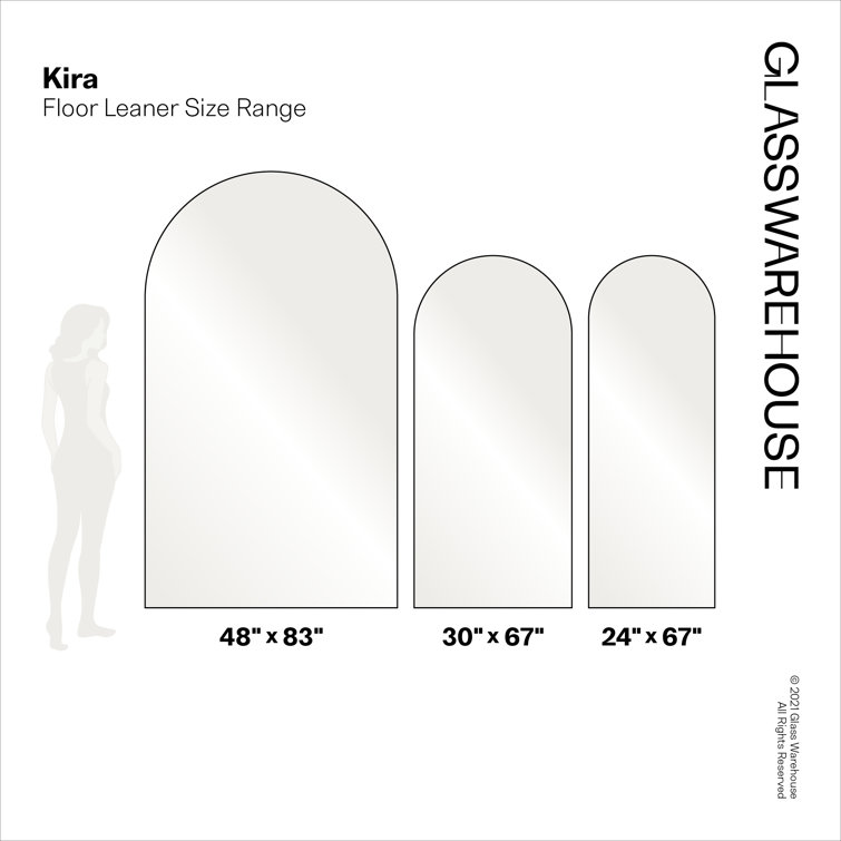 Elegant Kira 67"x30" Full-Length Bronze Wood Leaner Mirror