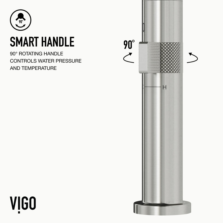 Stainless Steel Single Handle Kitchen Bar Faucet with Knurled Dial