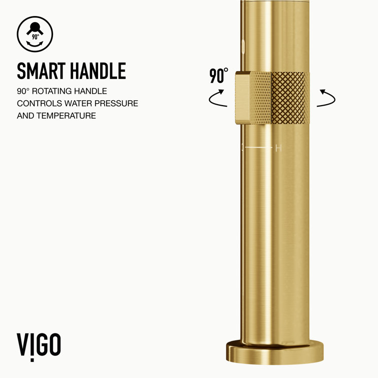 Jewel 11" Brushed Gold Single Handle Kitchen Faucet