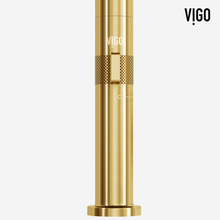 Jewel 11" Brushed Gold Single Handle Kitchen Faucet