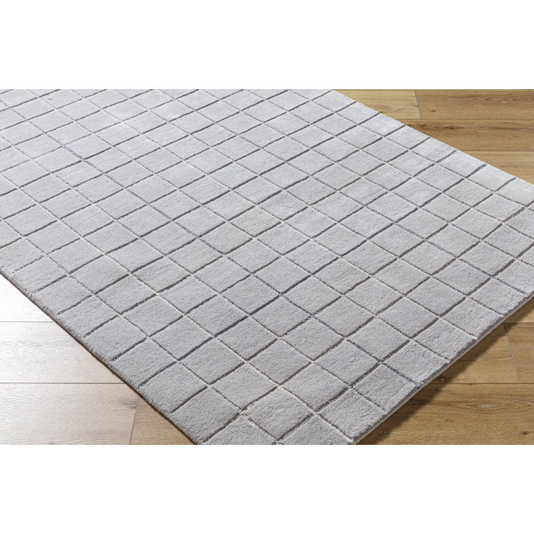 Mallory Gray Hand Tufted Wool Area Rug 2' x 3'