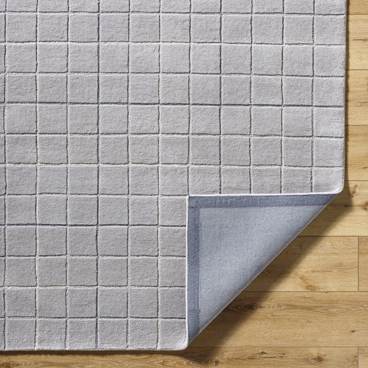 Mallory Gray Hand Tufted Wool Area Rug 2' x 3'