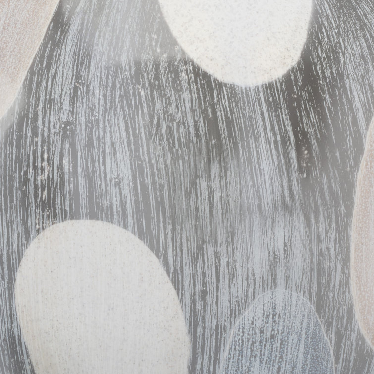 Sophisticated Cobblestone-Inspired Ceramic Orb Figurine, 10"