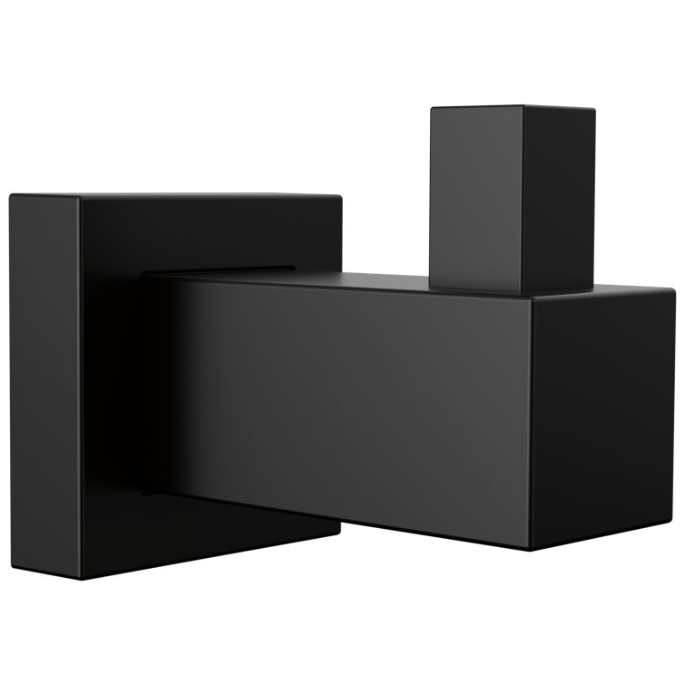 Matte Black Modern Wall Mounted Robe Hook
