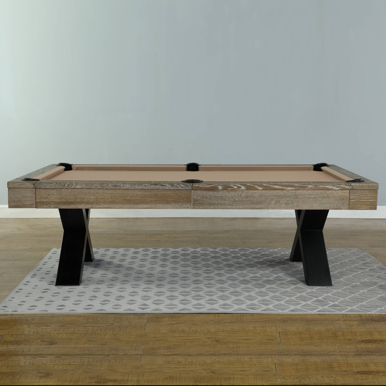 Texas II 8ft Slate Pool Table with Camel Felt and Steel Legs