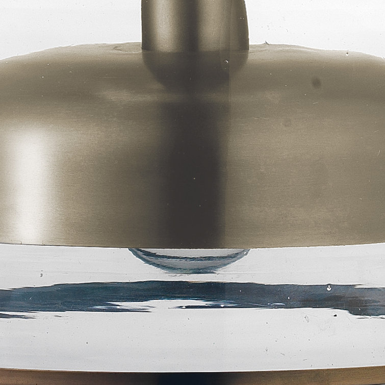 Mini Loft-Style Contemporary 1-Light Pendant in Gun Metal with Clear Glass
