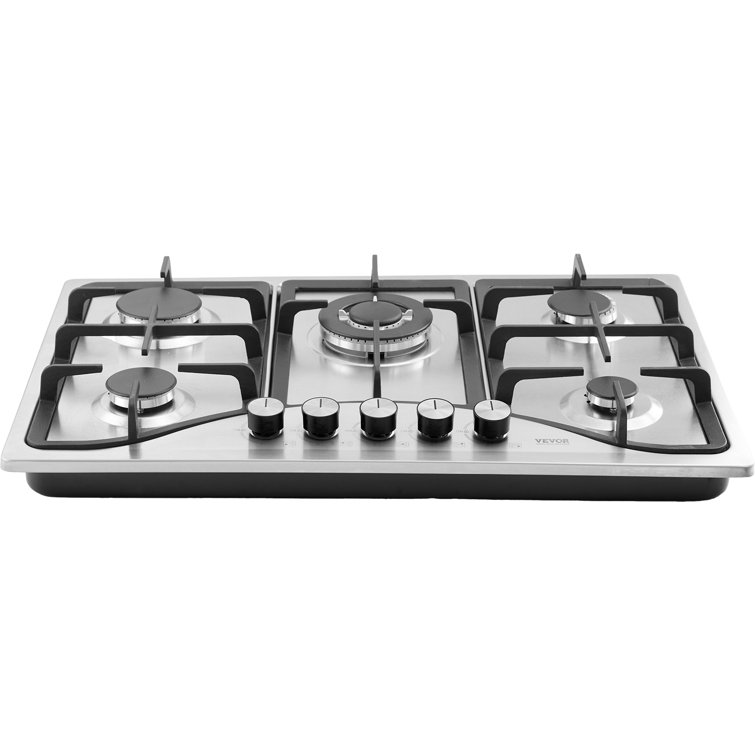 VEVOR 30-inch Stainless Steel 5 Burner Propane Cooktop