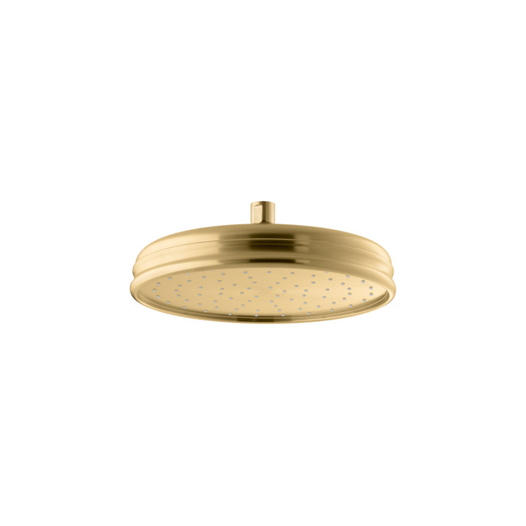10'' Vibrant Moderne Brushed Gold Brass Rain Shower Head