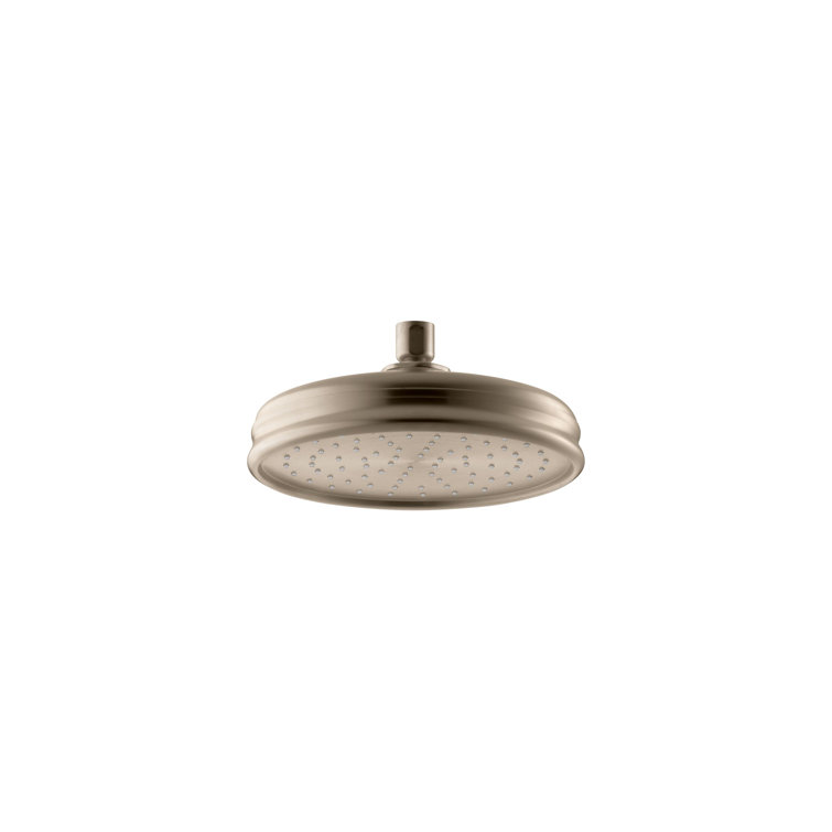 8" Vibrant Brushed Bronze Ceiling Mounted Rain Shower Head