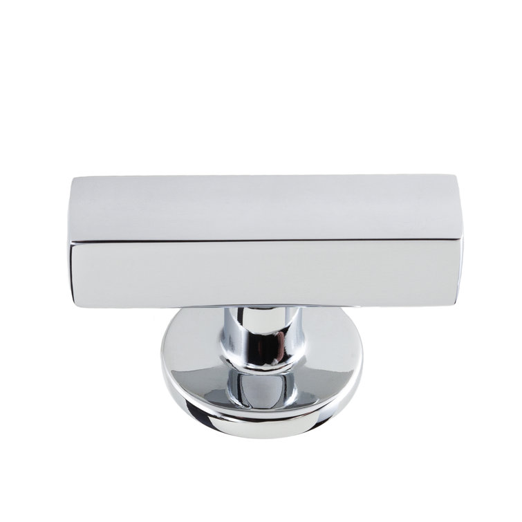 Flynn Chrome Brushed T-Handle Bar Knob with Mounting Hardware