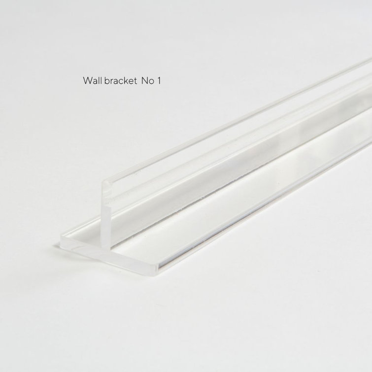 Clear Acrylic Zig Zag Wall Mounted Pet Gate with Metal Latch