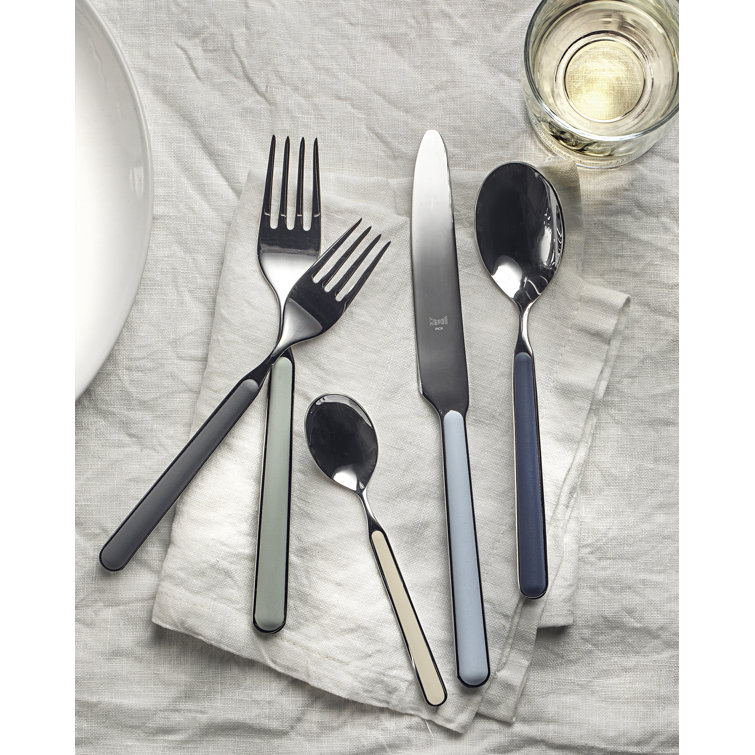 Elegant Fantasia 20-Piece Silver Stainless Steel Flatware Set