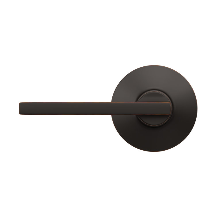 Schlage Latitude Aged Bronze Passage Door Lever for Interior Use
