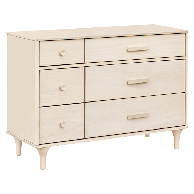 Washed Natural Double Dresser with Smooth-Glide Drawers