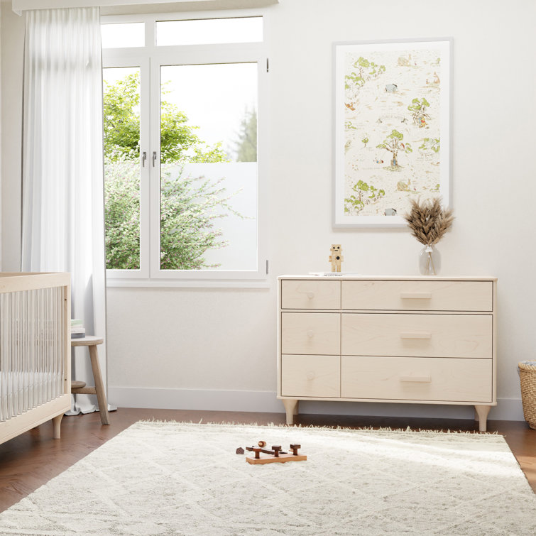 Washed Natural Double Dresser with Smooth-Glide Drawers
