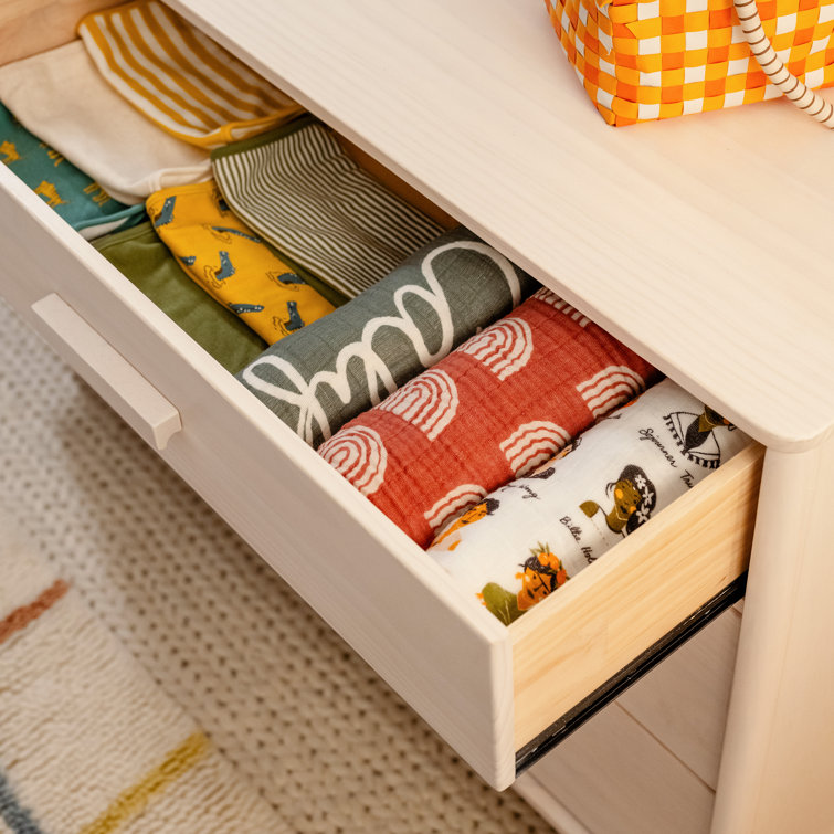 Washed Natural Double Dresser with Smooth-Glide Drawers