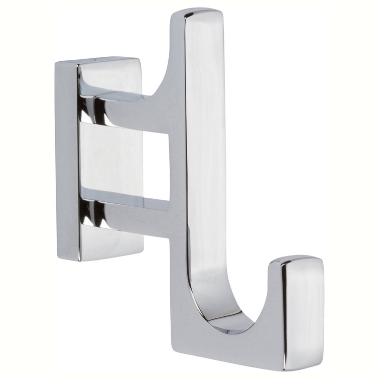 Polished Chrome Modern Single Robe Hook
