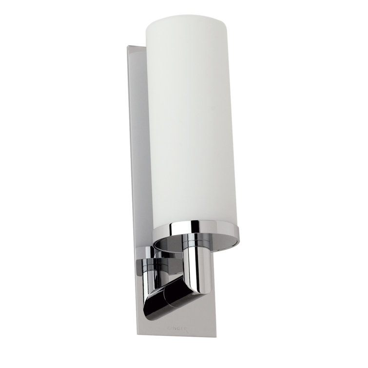 Chrome Glass Transitional Wall Sconce