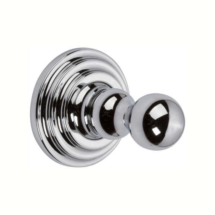 Polished Chrome Classic Wall Mount Single Robe Hook