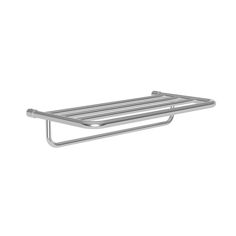 Polished Chrome 20" Wall Mounted Towel Shelf