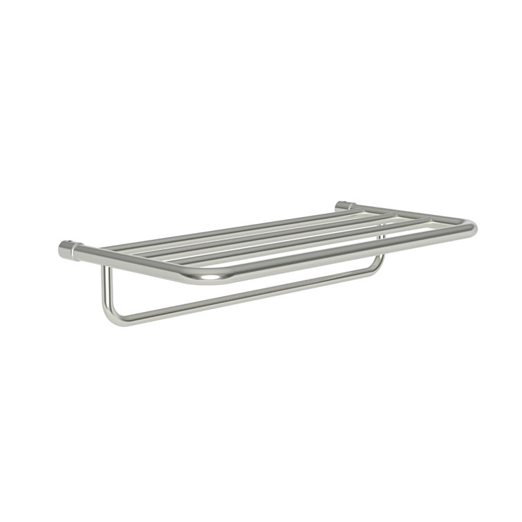 Polished Chrome 20'' Wall Mounted Shelf with Towel Bar