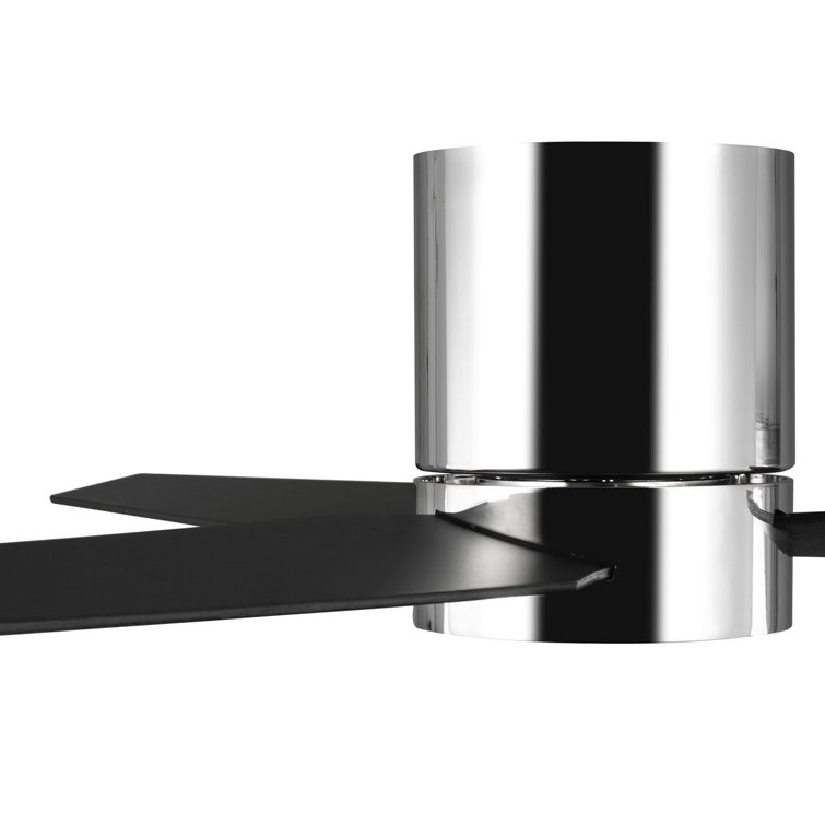 Braden 56'' Polished Chrome 3-Blade Hugger Ceiling Fan with LED Light