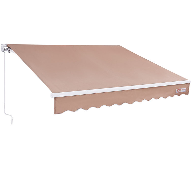 VEVOR 156'' x 94'' Beige Polyester Retractable Patio Awning