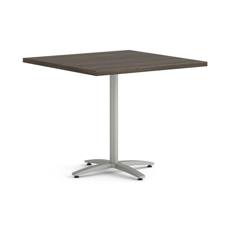 Textured Silver Cast Aluminum X-Shaped Table Base