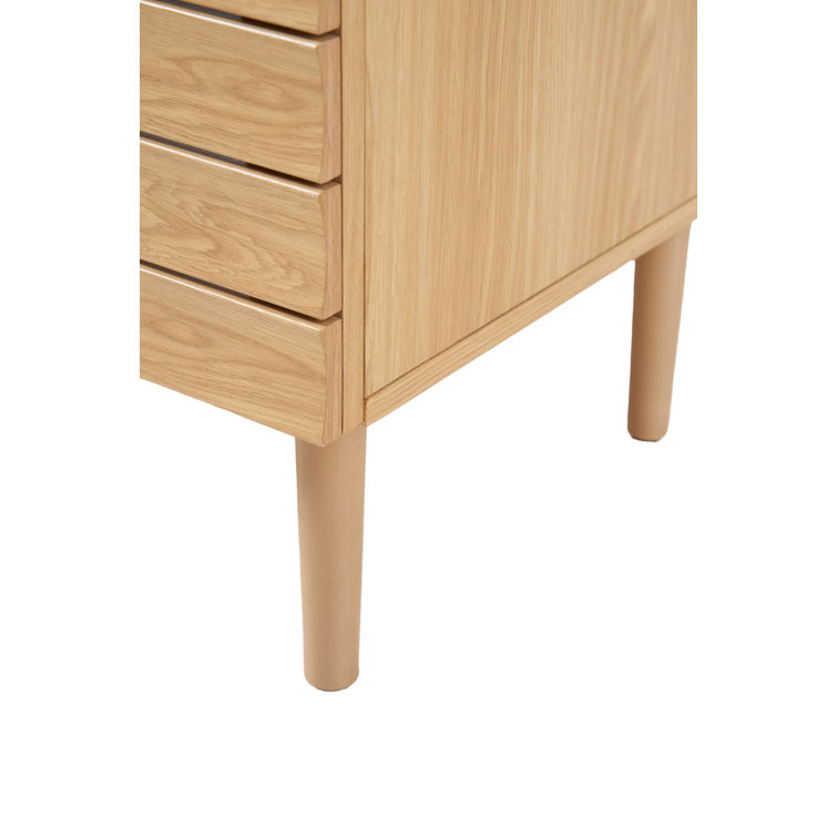 Oak 20" Modern Linear Slat Bath Vanity Cabinet