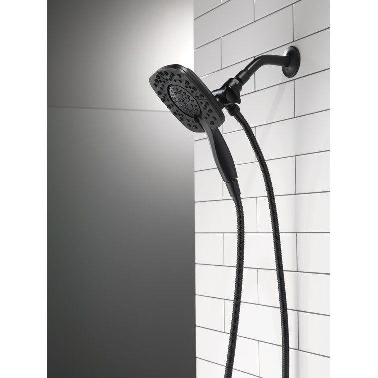 Matte Black Dual Shower Head with Handheld Spray