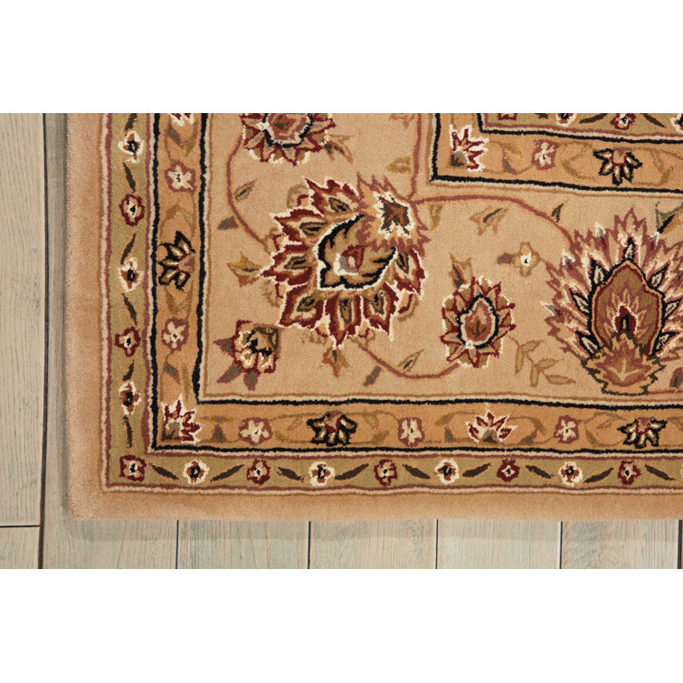 Ivory Elegance Handmade Wool & Silk Tufted Rectangular Rug