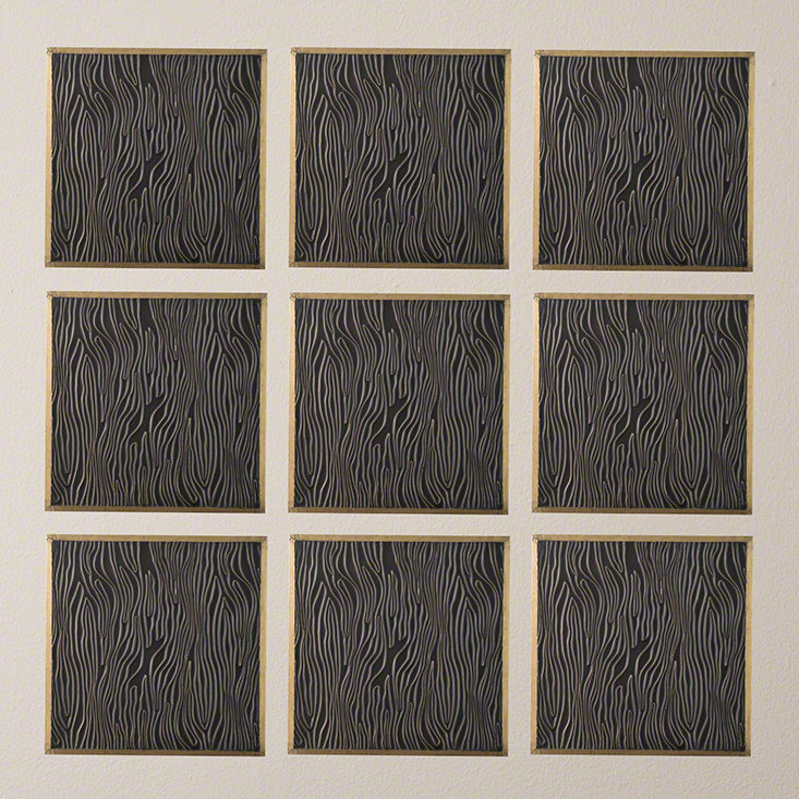 24" Square Bronze and Brass Abstract Forest Wall Panel