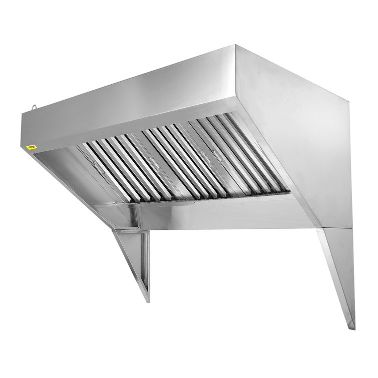 VEVOR 7FT Stainless Steel Commercial Exhaust Hood with Removable Oil Filters