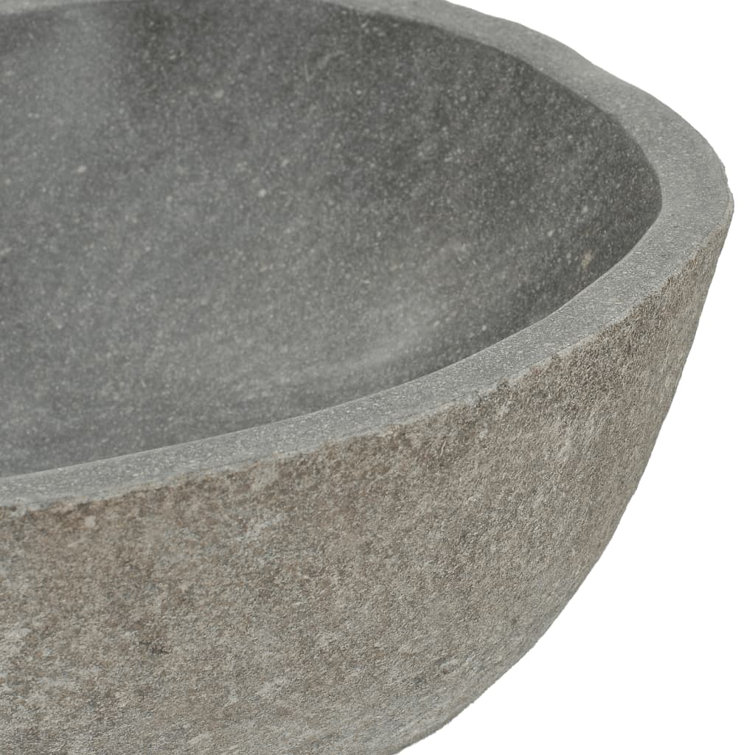 Natural River Stone Oval Bathroom Sink