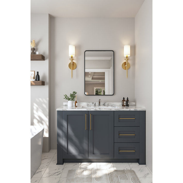 DeerValley 27.56" L x 15.87" W x 7.48" H Rectangular Ceramic Undermount Bathroom Sink with Overflow
