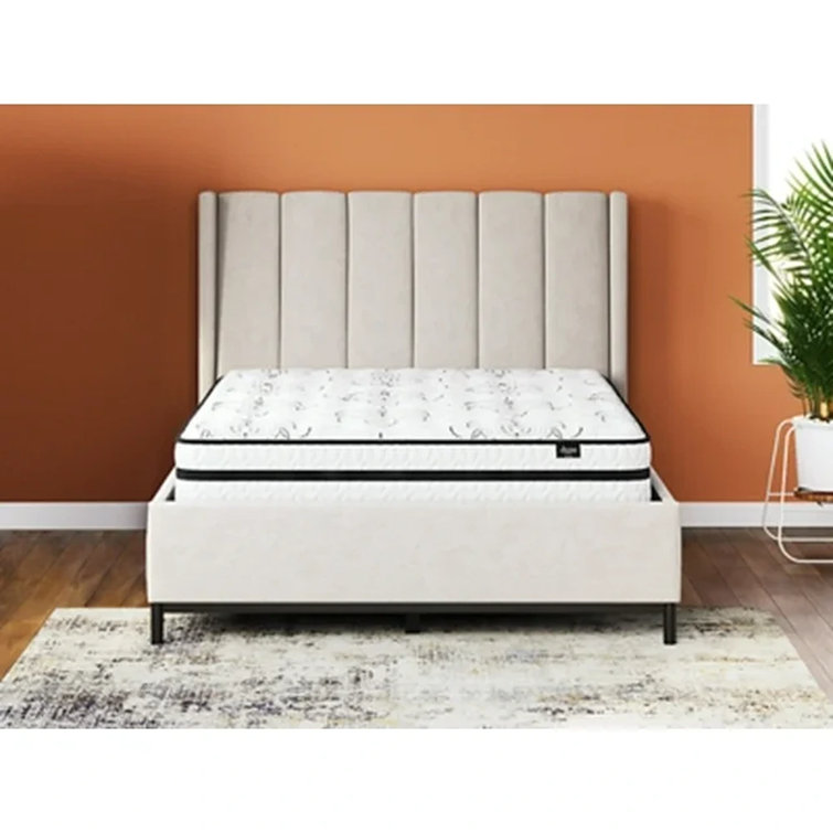 Modern Twin-Size Innerspring Gel Memory Foam Mattress in White