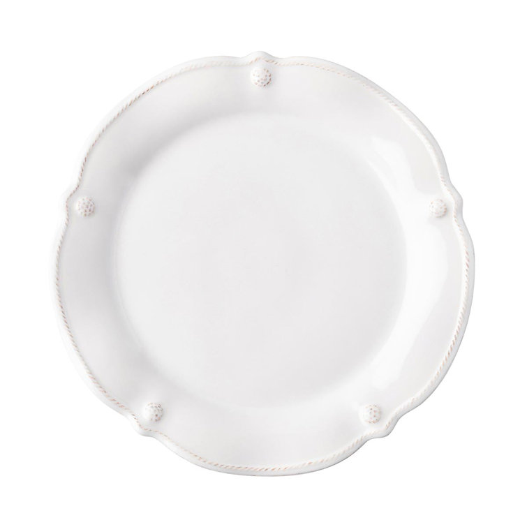 Fluted Berry Whitewash Ceramic Dinnerware Set for 4