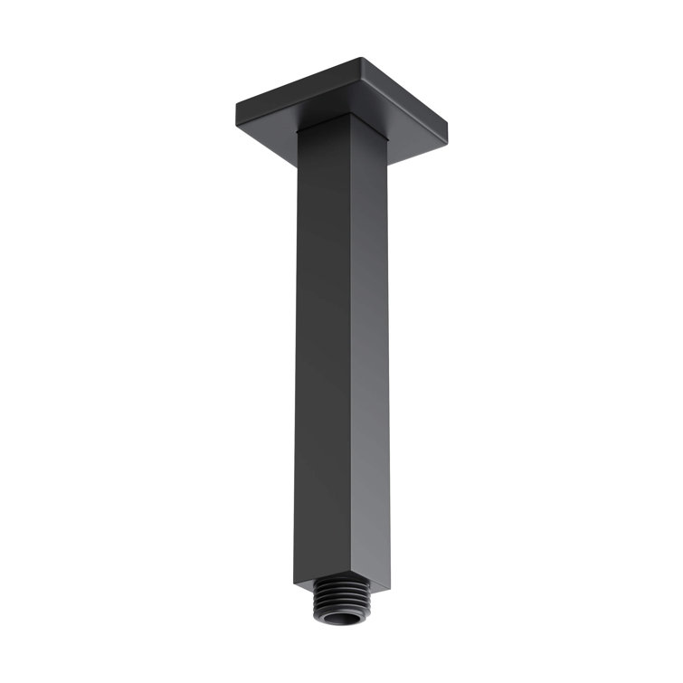 Matte Black Stainless Steel Ceiling Mounted Shower Arm