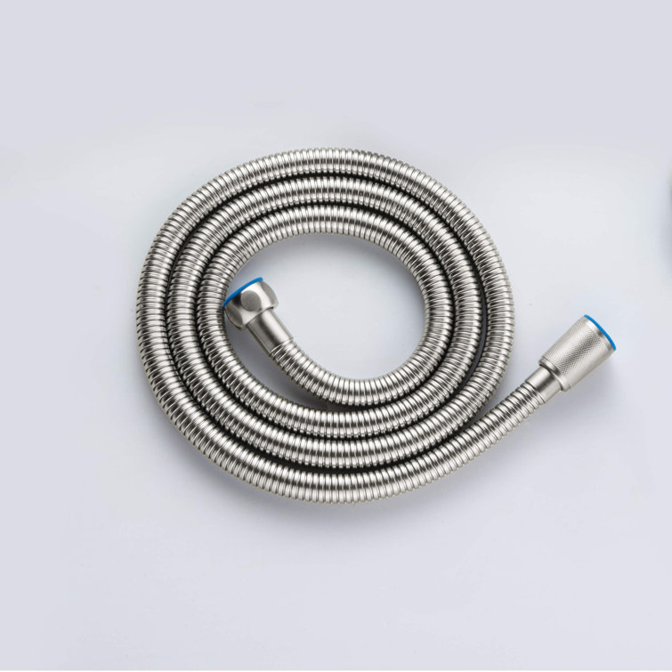 59-Inch Brushed Nickel Metal Shower Hose