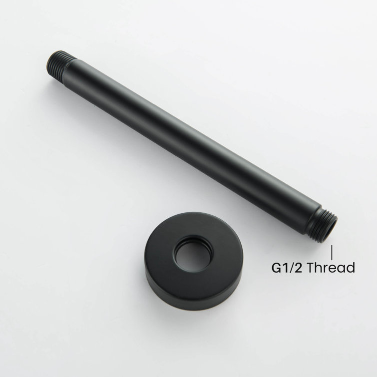 Matte Black 8-Inch Ceiling Mounted Shower Arm